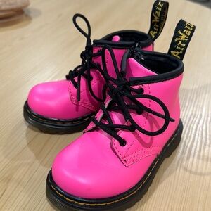 Hot pink toddler Dr Martens